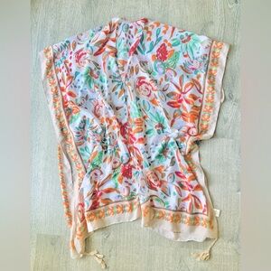 Do Everything in Love Colorful Floral Coverup OS